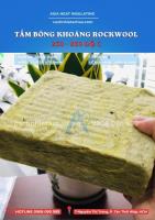 Bông khoáng Rockwool dạng tấm, cách âm, cách nhiệt