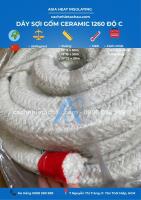 Dây Ceramic vuông 25mm*25mm, cách nhiệt, chống cháy