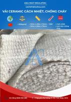 Vải Ceramic 1260 độ, vải chống cháy